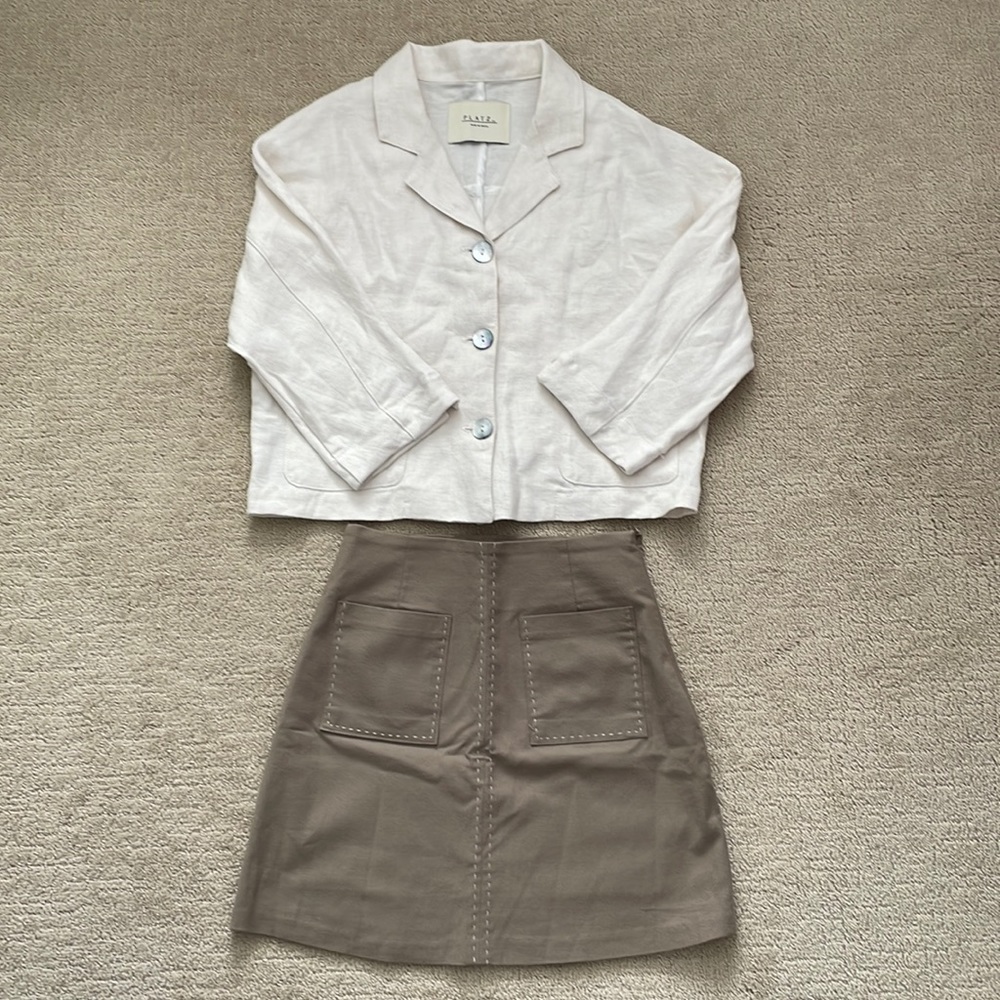 Jacket and skirt set